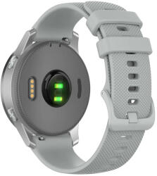 Techsuit Samsung Galaxy Watch 4/5/Active 2 / Huawei Watch GT 3 / GT 3 Pro okosóra szíj, szilikon, szürke, Techsuit - gsmlive