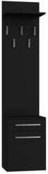  Na Buty Duo előszoba szekrény fogassal, matt fekete színben (GSB5999114108502)