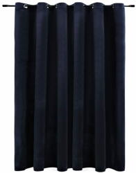  Vidaxl fekete bársony sötétítőfüggöny fémkarikákkal 290 x 245 cm 134491