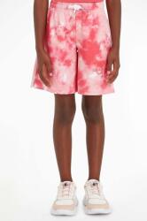 Calvin Klein Jeans gyerek rövidnadrág rózsaszín, mintás, állítható derekú - rózsaszín 176