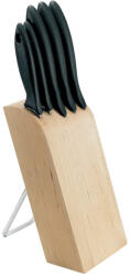 Fiskars Set 5 cutite + suport Fiskars Essential, otel inoxidabil - 1023782 (1023782)