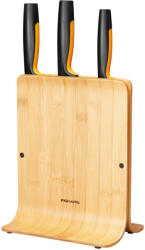 Fiskars Suport din bambus pentru 3 cutite Fiskars Functional Form (FSK1057553)