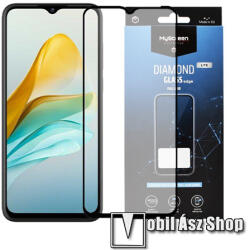 MyScreen ZTE Blade V40 Design, V50 Design 5G, MYSCREEN DIAMOND GLASS LITE EDGE üvegfólia, 9H, 0.33 mm, FEKETE (MD8117 DGLFG)