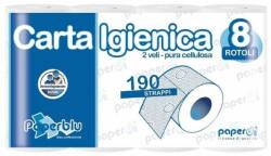 Paperdi Toalettpapír 2 rétegű kistekercses 100llulóz 190 lap/19, 95 m/tekercs 8 tekercs/csomag Paperblu Carta Igienica_Paperdi (ID8S190F8) - tonerpiac