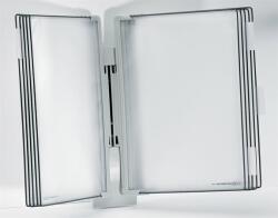 DJOIS Bemutatótábla tartó, fali, 10 db bemutatótáblával, DJOIS "Design", szürke (TF714300) - irodaoutlet