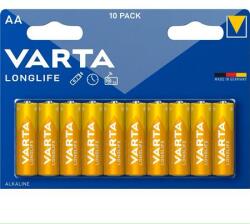 VARTA Elem, AA ceruza, 10 db, VARTA "Longlife (VELEAA10) - irodaoutlet