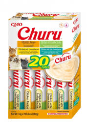 Churu Cat Varieties, Recompense Cremoase pentru pisici cu Pui, 20 buc, 280 g