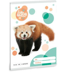Ars Una Füzet A/5 III. Oszt. Vonalas Cuki Vörös Panda 5309 (AU53603098)