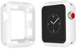 Utángyártott iKi Apple Watch 42mm szilikon tok - fehér