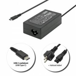 HP 15V 3A / 12V 3A / 9V 3A / 5V 3A (45W) USB-C (Type-C) gyári új töltő (21908)