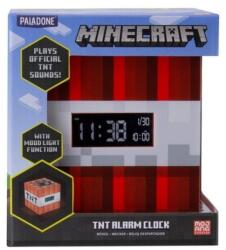 Paladone Paladone, Minecraft: TNT, 4, 33", LED világítás, USB, Vezetékes, Digitális ébresztőóra (PP8007MCF)
