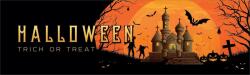 Europalms Halloween Banner, Haunted House, 300x90cm (80164201)