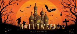 Europalms Halloween Banner, Haunted House, 400x180cm (80164200)