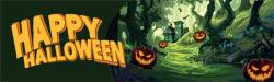 Europalms Halloween Banner, Haunted Forest, 300x90cm (80164205)