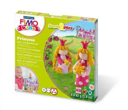 FIMO FIMO Kids Form & Play Égethető gyurma készlet 4x42g - Hercegnők (803406LY)