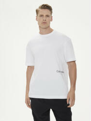 Calvin Klein Tricou Off Placement K10K113102 Alb Regular Fit