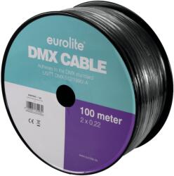 Eurolite DMX cable 2x0.22 100m bk - hangszerdepo