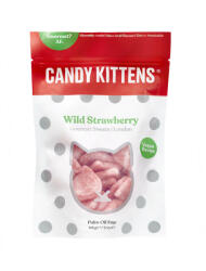 Candy Kittens vegán, gluténmentes Wild Strawberry gumicukor 140 g
