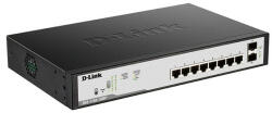 D-Link Switch 8x1000Mbps (8xPOE) + 2xGigabit SFP Fémházas Asztali Menedzselhető, DGS-1100-10MPV2/E (DGS-1100-10MPV2/E)