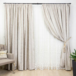 Hiko Set 2 draperii Hiko IMPERIAL SHADOW light taupe, cu rejansa