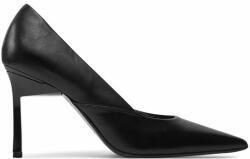 Calvin Klein Pantofi cu toc subțire Heel Pump 90 Leather HW0HW01929 Negru