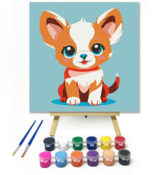  Bájos tekintet - gyerek számfestő készlet