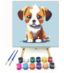 Számfestő Vidám kölyök kutya - gyerek számfestő készlet (szamkid310)