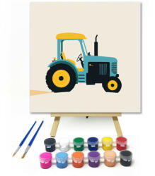  Kék traktor - gyerek számfestő készlet