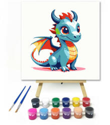  Szivárvány sárkány - gyerek számfestő készlet