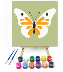 Fehér-sárga pillangó - gyerek számfestő készlet