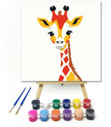  Vidám zsiráf - gyerek számfestő készlet