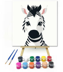  Mosolygós kis zebra - gyerek számfestő készlet