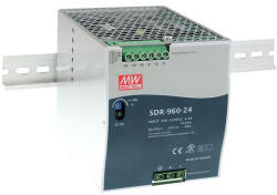 MEAN WELL SDR-960-24, DIN sínre szerelhető tápegység, 960W / 24V