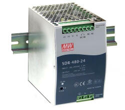 MEAN WELL SDR-480-48, DIN sínre szerelhető tápegység, 480W / 48V