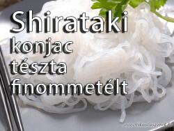 Shirataki Noodles - Konjak tészta - finommetélt