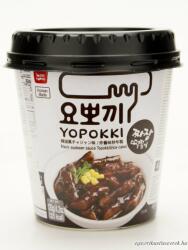 Instant Tteokbokki - Koreai Rizsnudli, Feketebab Szószos - Yopokki