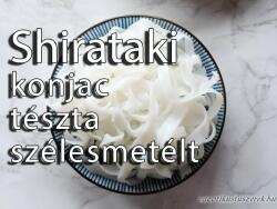 Shirataki Noodles - Konjak tészta - szélesmetélt