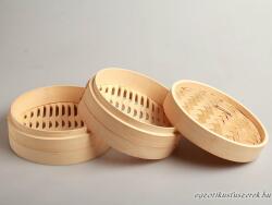  Bambusz Gőzölő - 20 cm-es - 3 Részes Szett