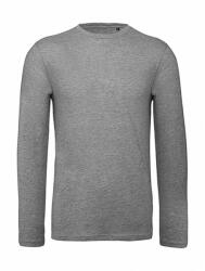 B&C Collection Férfi hosszú ujjú organikus póló B and C Organic Inspire LSL T /men T-shirt M, Heather szürke