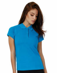 B and C Női rövid ujjú galléros póló B and C Safran Pure/women Polo XS, Fehér