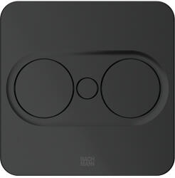 Bachmann 946.107 Twist 2 čtvercová, 1x zásuvka 230V + USB A/C 22W, černá matná (489725)