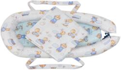 Somnart Baby Nest Somnart: Cosulet bebelusi + Salteluta 42x84x2 cm + Paturica 70x70 cm model Ursuleti