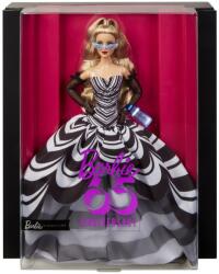 Mattel Barbie Signature Aniversare 65 Ani Papusa Barbie Cu Rochie De Bal Alb Negru (MTHRM58) - etoys Papusa Barbie