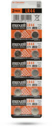 Maxell Gombelem LR44W Alkaline 1, 5V 10 db - 18750 (18750)