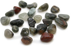 Ancient Wisdom Vérkő - heliotróp marokkő csomag - 24 db, 1-3 cm (ATumbleS-19)
