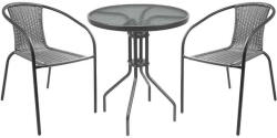 MWM Meble Set mobilier de gradina Astino cu 2 scaune Natural (5999125106207)