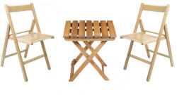 MWM Meble Set mobilier de gradina Astino cu 2 scaune Natural (5999125100137)