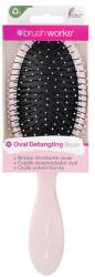 Brushworks Perie ovală pentru descurcarea părului, roz - Brushworks Professional Oval Detangling Hair Brush Pink