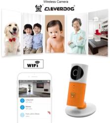 CleverDog Baby monitor WiFi CleverDog 1.3MP Full-HD 5V 2.4GHz 128G Portocaliu Aparat supraveghere bebelus