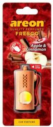Areon Aromatizator cu mere și scorțișoară - Areon Fresco New Apple & Cinnamon Car Perfume 4 ml